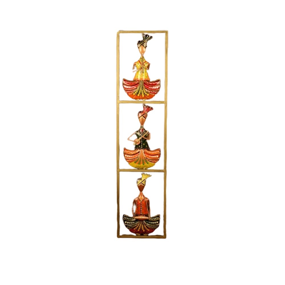 Sardar Sitting Musician Wall Decor 3 Small Decorative Showpiece